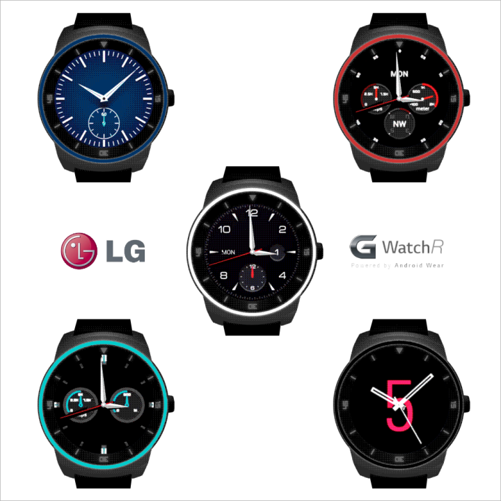 LG G Watch R LG W110 Black Smart Watch Powered By Android New! eBay